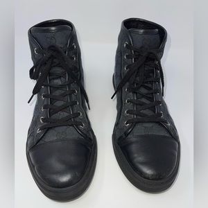 Gucci Monogram Mens High Top Sneakers